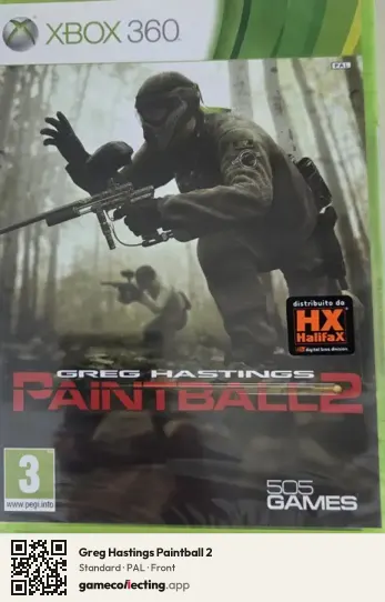 Greg Hastings Paintball 2 Xbox 360, PAL box front