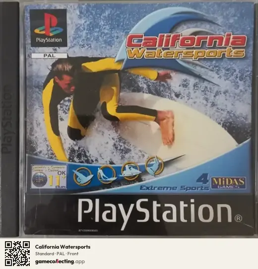 California Watersports PlayStation, PAL box front