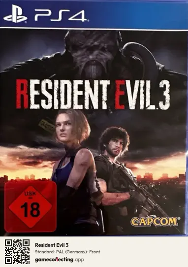 Resident Evil 3 PlayStation 4, Germany box front