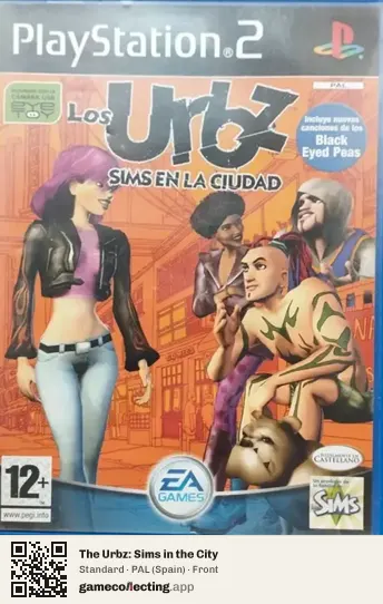 The Urbz: Sims in the City PlayStation 2, Spain box front