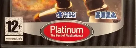 Shadow the Hedgehog, the PEGI square on its front