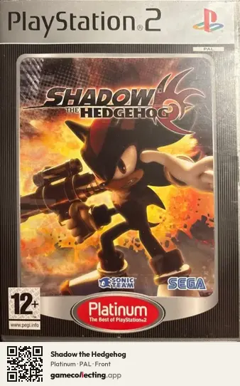 Shadow the Hedgehog PlayStation 2, PAL box front