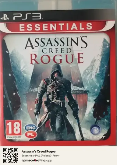 Assassin's Creed Rogue PlayStation 3, Poland box front