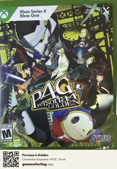 Persona 4 Golden Xbox Series X, NTSC box front