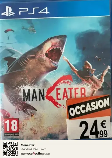 Maneater PlayStation 4, PAL box front