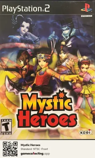 Mystic Heroes PlayStation 2, NTSC box front