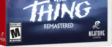 The Thing: Remastered, the ESRB box on its front