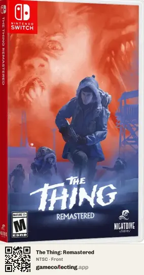 The Thing: Remastered Nintendo Switch, NTSC box front