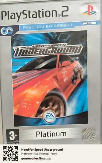 Need for Speed Underground PlayStation 2, France box front