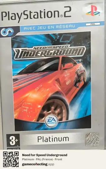 Need for Speed Underground PlayStation 2, France box front