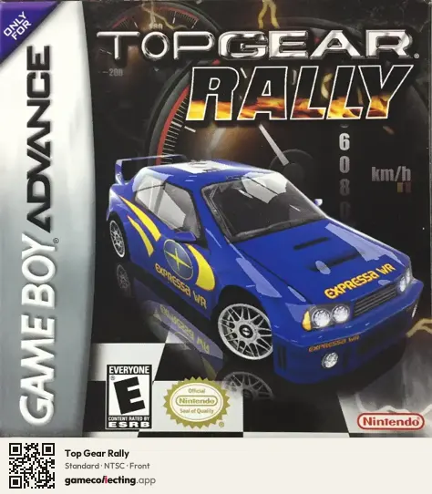 Top Gear Rally Game Boy Advance, NTSC box front