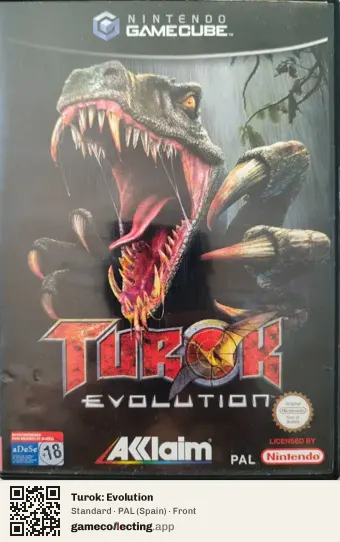 Turok: Evolution Nintendo GameCube, Spain box front