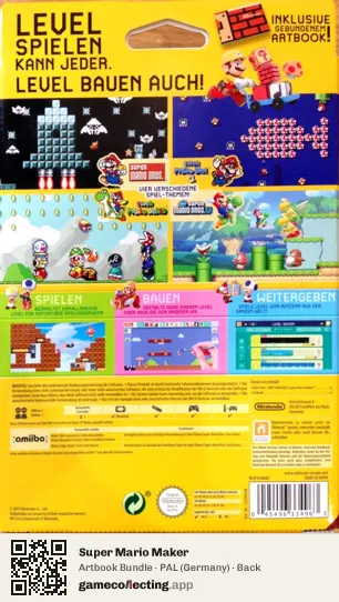 Super Mario Maker Nintendo Wii U, Germany box back
