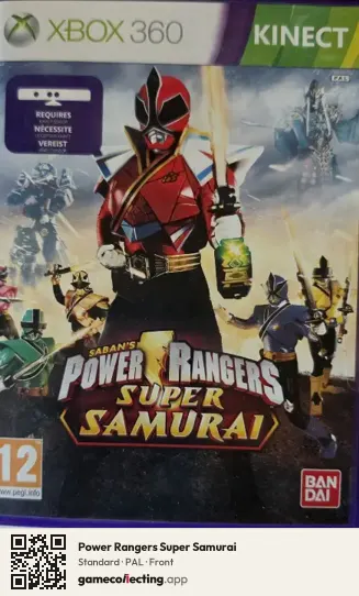 Power Rangers Super Samurai Xbox 360, PAL box front