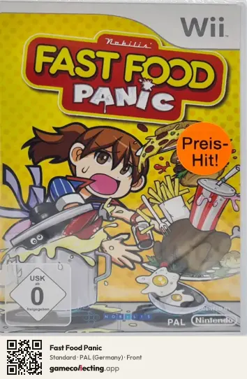 Fast Food Panic Nintendo Wii, Germany box front