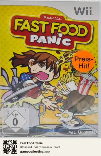 Fast Food Panic Nintendo Wii, Germany box front