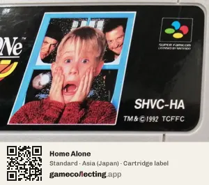 Home Alone Super Nintendo Entertainment System, Asia cartridge label