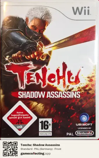 Tenchu: Shadow Assassins Nintendo Wii, Germany box front