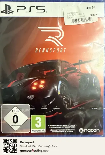Rennsport PlayStation 5, Germany box back