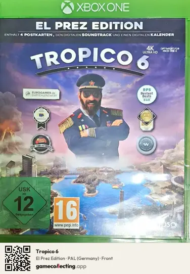 Tropico 6 Xbox One, Germany box front