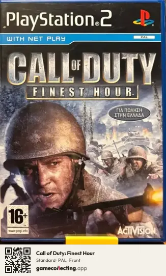 Call of Duty: Finest Hour PlayStation 2, PAL box front
