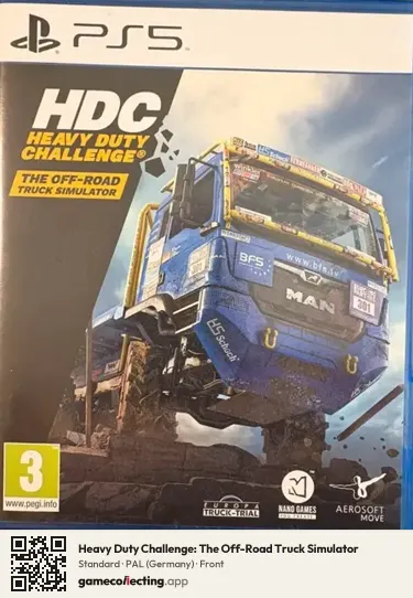 Heavy Duty Challenge: The Off-Road Truck Simulator PlayStation 5, Germany box front
