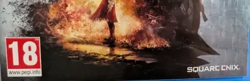 Final Fantasy XVI, the PEGI square on its front