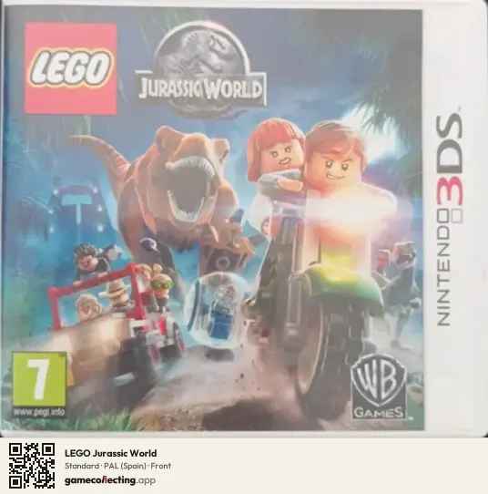 LEGO Jurassic World Nintendo 3DS, Spain box front
