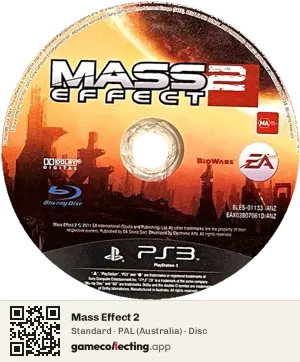 Mass Effect 2 PlayStation 3, PAL disc