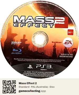 Mass Effect 2 PlayStation 3, PAL disc