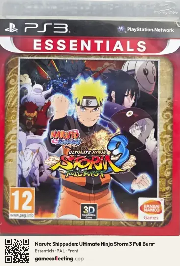 Naruto Shippuden: Ultimate Ninja Storm 3 Full Burst PlayStation 3, PAL box front