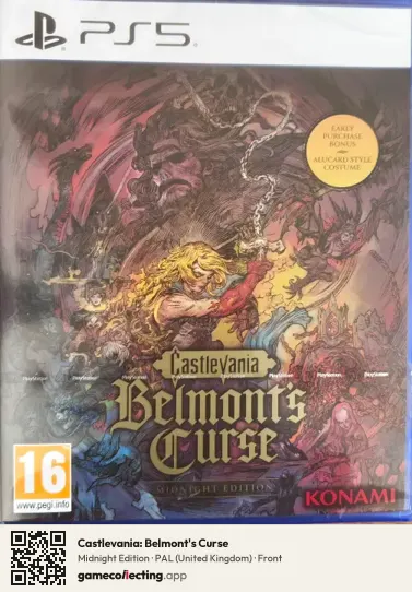 Castlevania: Belmont's Curse PlayStation 5, United Kingdom box front