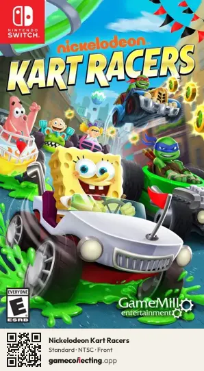 Nickelodeon Kart Racers Nintendo Switch, NTSC box front