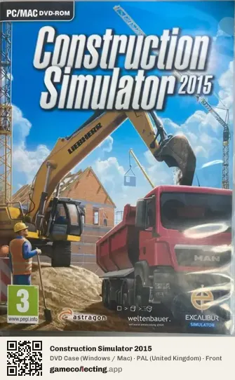 Construction Simulator 2015 Computer, United Kingdom box front