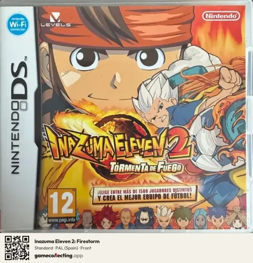 Inazuma Eleven 2: Firestorm Nintendo DS, Spain box front