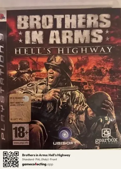 Brothers in Arms: Hell's Highway PlayStation 3, Italy box front