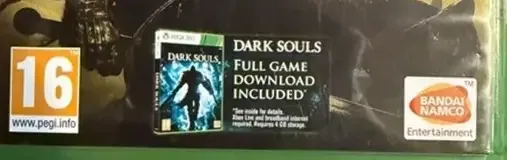 Dark Souls III, the PEGI square on its front