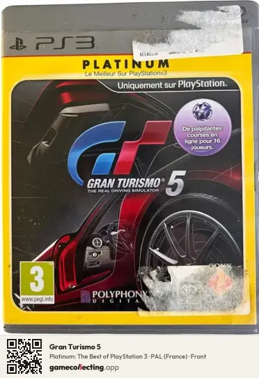 Gran Turismo 5 PlayStation 3, France box front