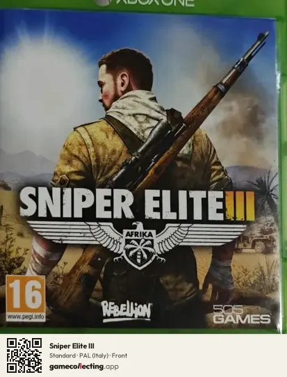 Sniper Elite III Xbox One, Italy box front