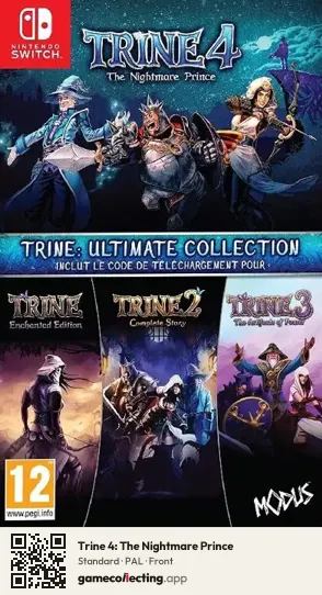 Trine 4: The Nightmare Prince Nintendo Switch, PAL box front