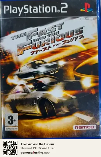 The Fast and the Furious PlayStation 2, Spain box front