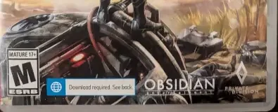 The Outer Worlds, the ESRB box on its front