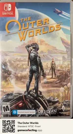 The Outer Worlds Nintendo Switch, NTSC box front