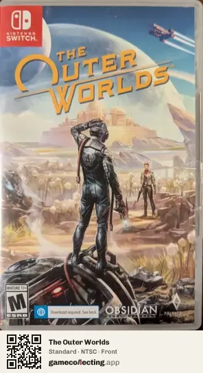 The Outer Worlds Nintendo Switch, NTSC box front