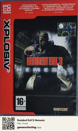 Resident Evil 3: Nemesis Computer, PAL box front