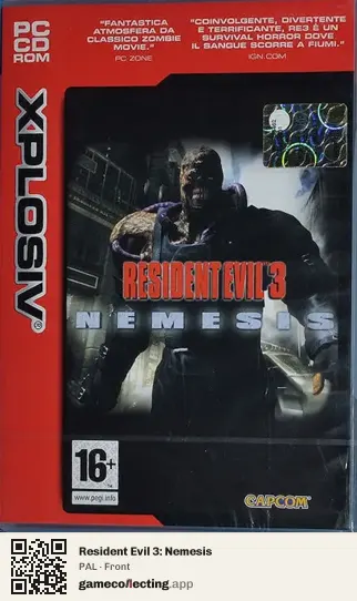 Resident Evil 3: Nemesis Computer, PAL box front