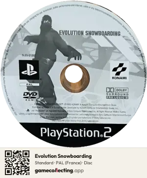 Evolution Snowboarding PlayStation 2, PAL disc