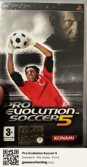 Pro Evolution Soccer 5 PlayStation Portable, Italy box front