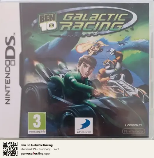 Ben 10: Galactic Racing Nintendo DS, Germany box front