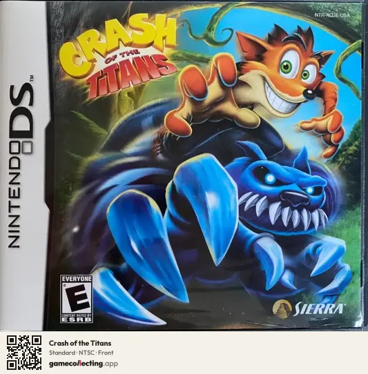 Crash of the Titans Nintendo DS, NTSC box front